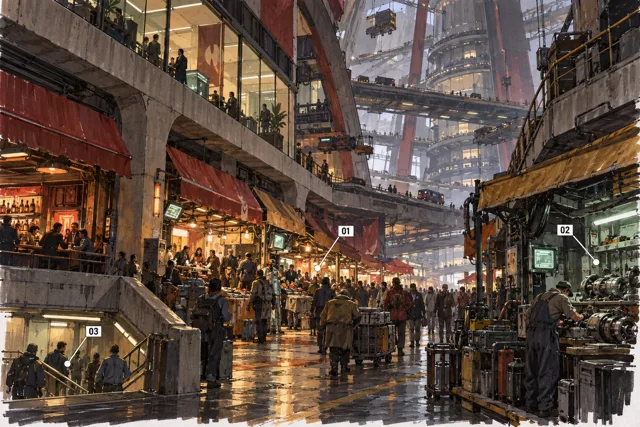 Gauss Tower Market Quarter